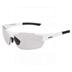 Uvex Sportstyle 612 VL Glasses - White / Variomatic Smoke