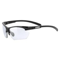 Uvex Sportstyle 802 Small V Glasses - Black Matt/variomatic Smoke