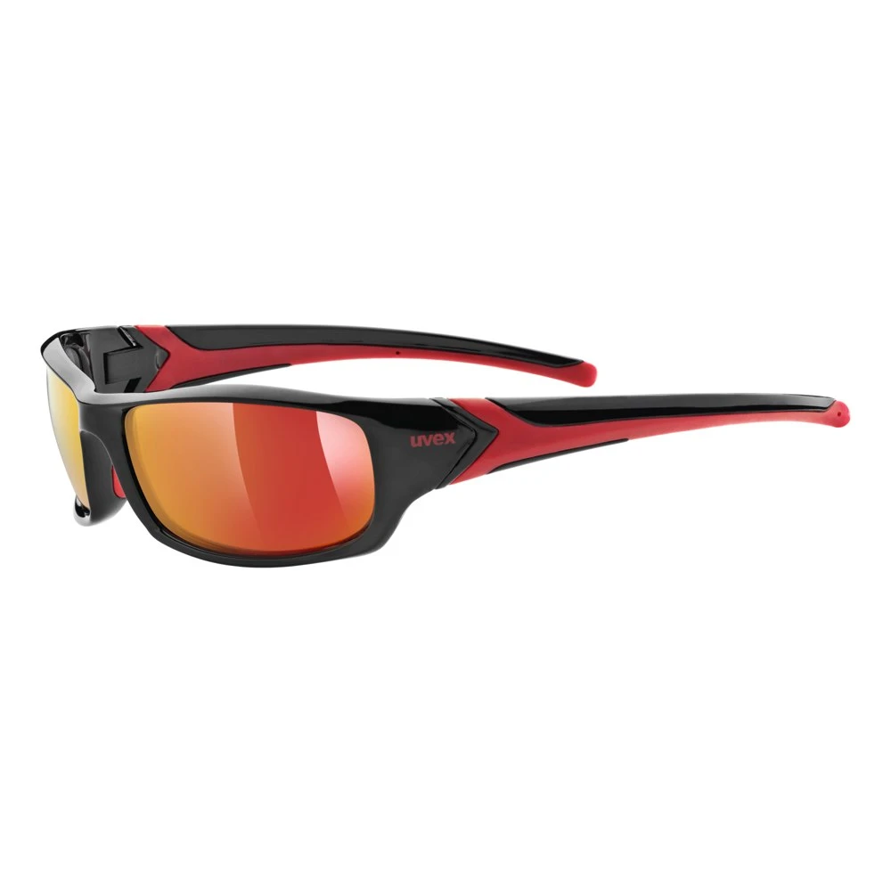Uvex Sportstyle 211 Glasses - Black Red/mirror Red