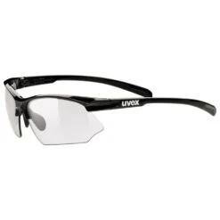Uvex Sportstyle 802 V Glasses - Black/variomatic Smoke