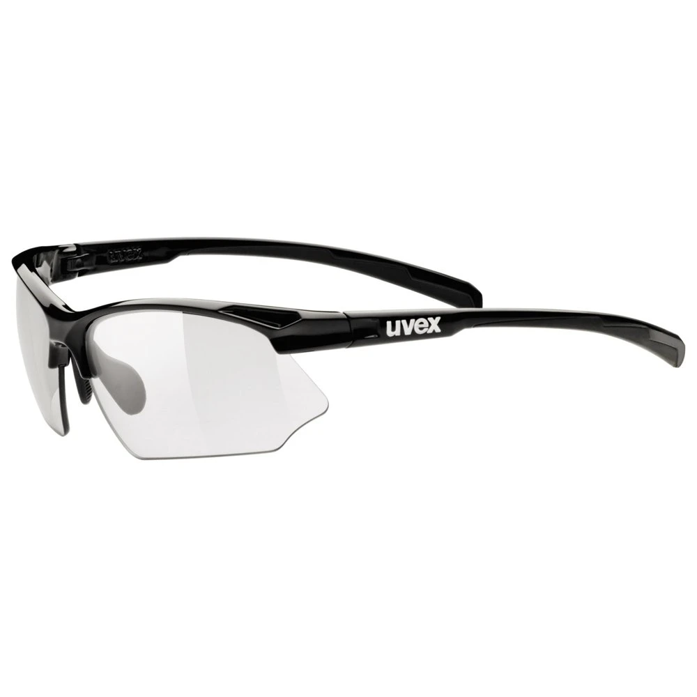 Uvex Sportstyle 802 V Glasses - Black/variomatic Smoke