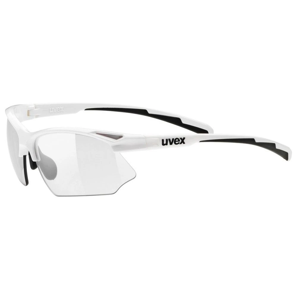 Uvex Sportstyle 802 V Glasses - White/variomatic Smoke