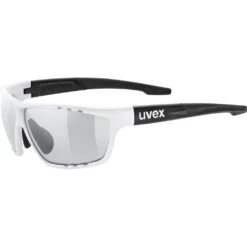 Uvex Sportstyle 706 Glasses - White Black Mat/variomatic Smoke