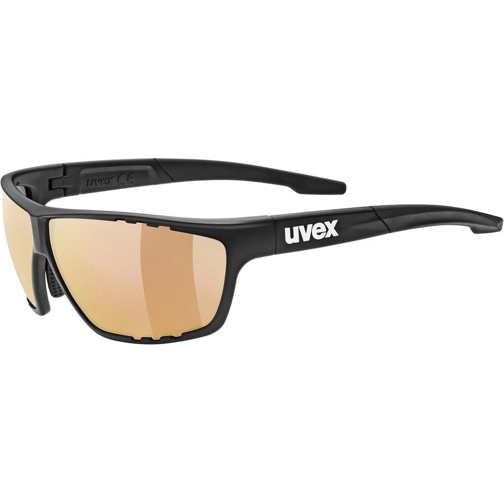 Uvex Sportstyle 706 CV V Glasses - Black Matt/litemirror Red Colorvision Variomatic