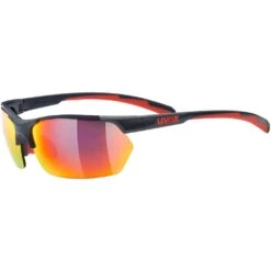 Uvex Sportstyle 114 Glasses - Grey Red/mirror Red + Litemirror Orange + Clear
