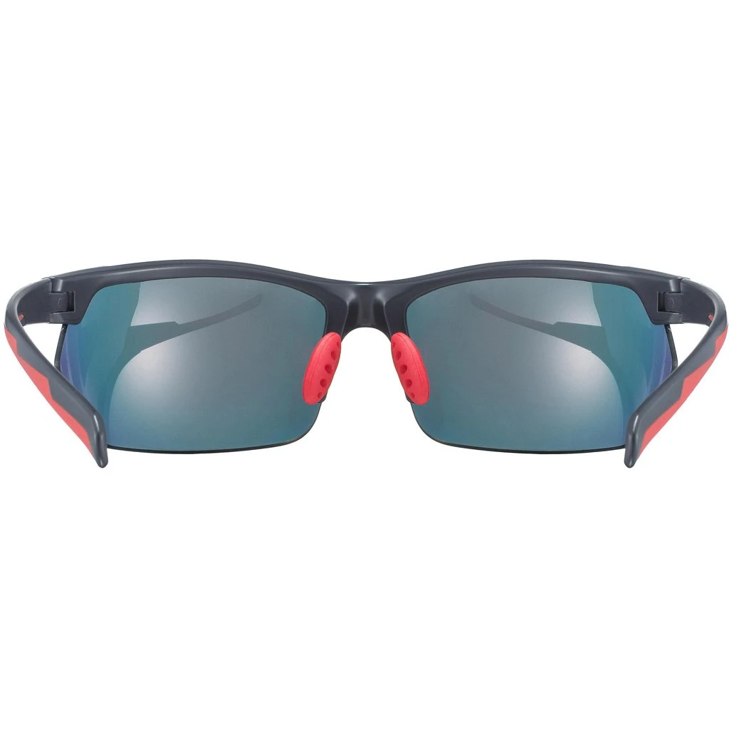 Uvex Sportstyle 114 Glasses - Grey Red/mirror Red + Litemirror Orange + Clear - Image 3