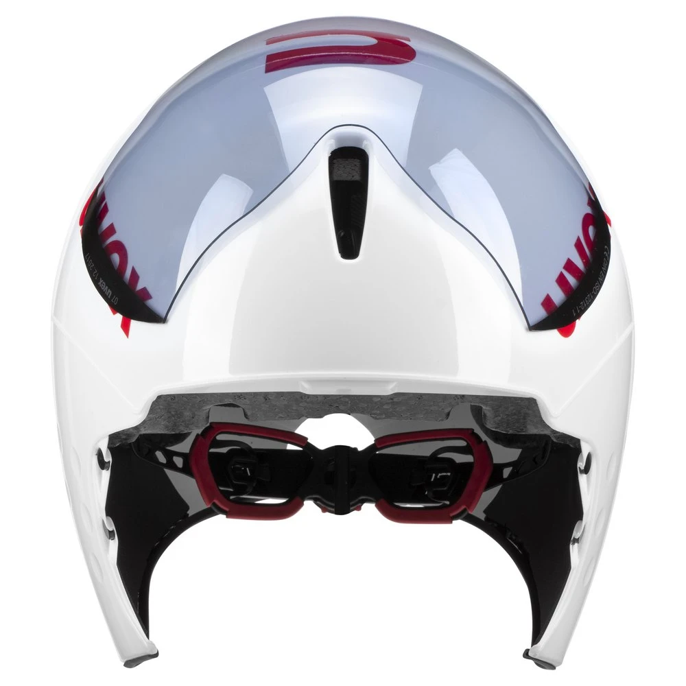 Uvex Race 8 Helmet - White/red - Image 4