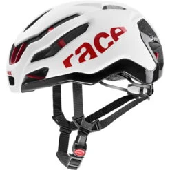 Uvex Race 9 Helmet - White - Red Mat