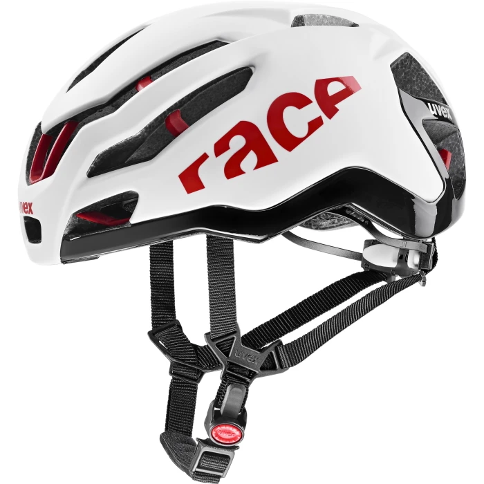 Uvex Race 9 Helmet - White - Red Mat