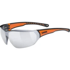 Uvex Sportstyle 204 Glasses - Black Orange/mirror Silver