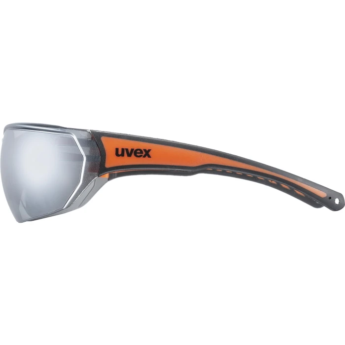 Uvex Sportstyle 204 Glasses - Black Orange/mirror Silver - Image 3