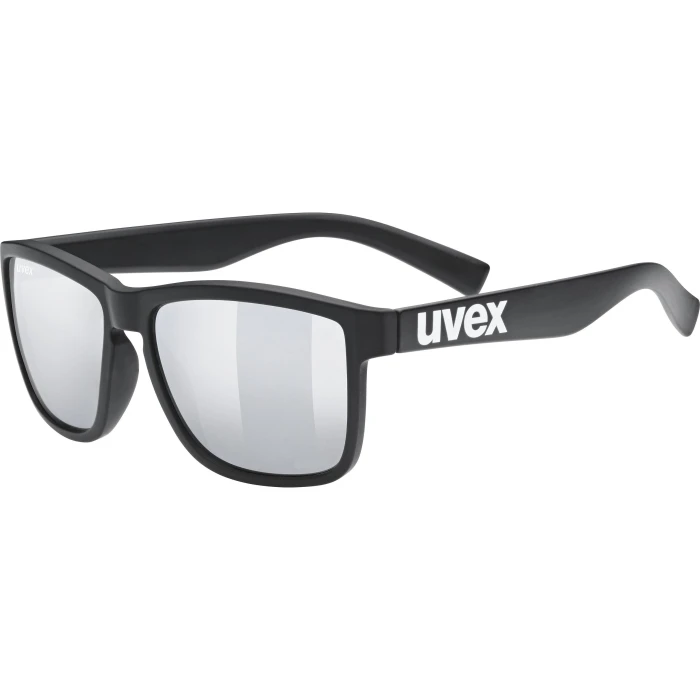 Uvex LGL 39 Glasses - Black Matt/mirror Silver