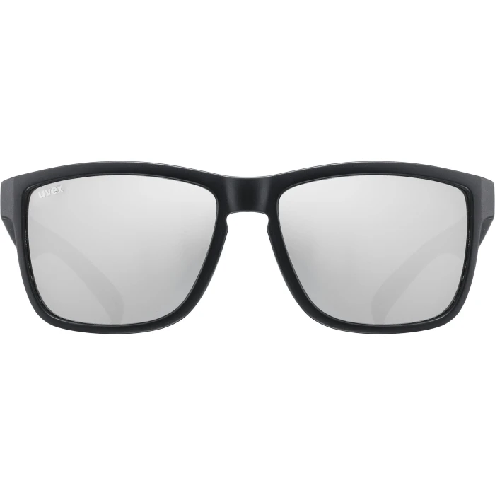 Uvex LGL 39 Glasses - Black Matt/mirror Silver - Image 2