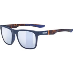 Uvex LGL 42 Glasses - Blue Matt Havanna/litemirror Silver