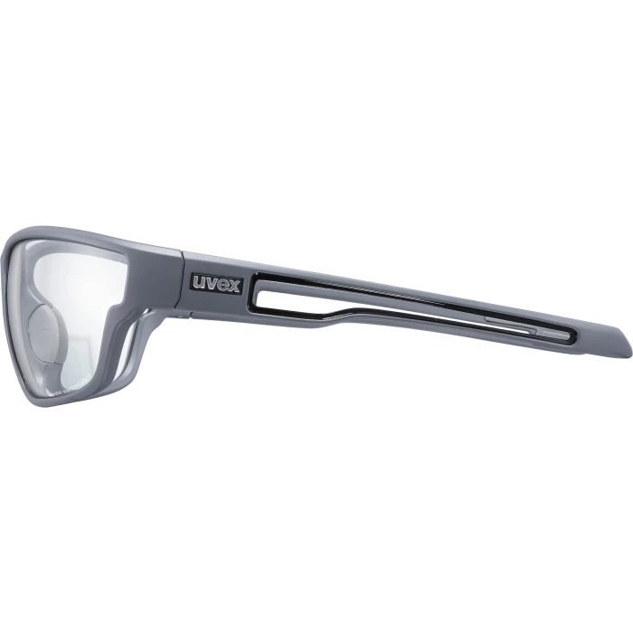 Uvex Sportstyle 806 V Glasses - Grey Mat/variomatic Smoke - Image 3