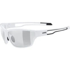 Uvex Sportstyle 806 V Glasses - White/variomatic Smoke