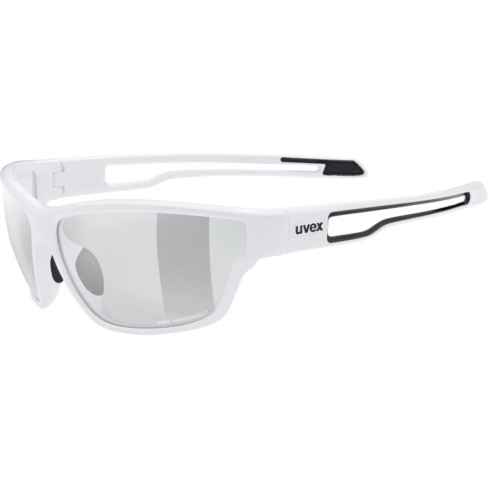 Uvex Sportstyle 806 V Glasses - White/variomatic Smoke