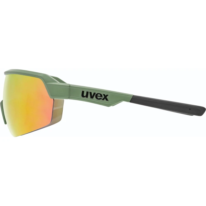 Uvex Sportstyle 227 Glasses - Olive Mat/mirror Red - Image 3