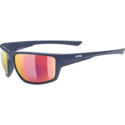 Uvex Sportstyle 230 Glasses - Blue Matt/mirror Red