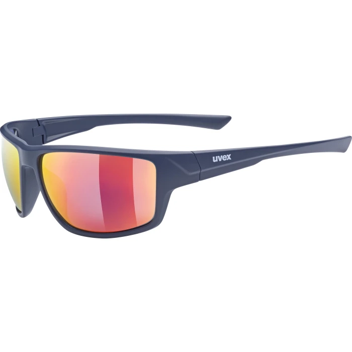 Uvex Sportstyle 230 Glasses - Blue Matt/mirror Red