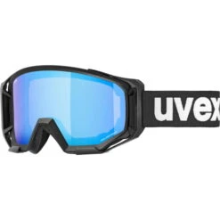 Uvex Athletic CV Goggle - Black Matt/colorvision Green Mirror Blue