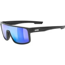Uvex LGL 51 Glasses - Black Matt/mirror Green