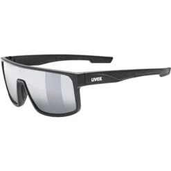 Uvex LGL 51 Glasses - Black Matt/mirror Silver