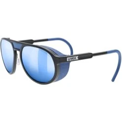 Uvex Mtn Classic CV Glasses - Black Matt/colorvision Mirror Blue