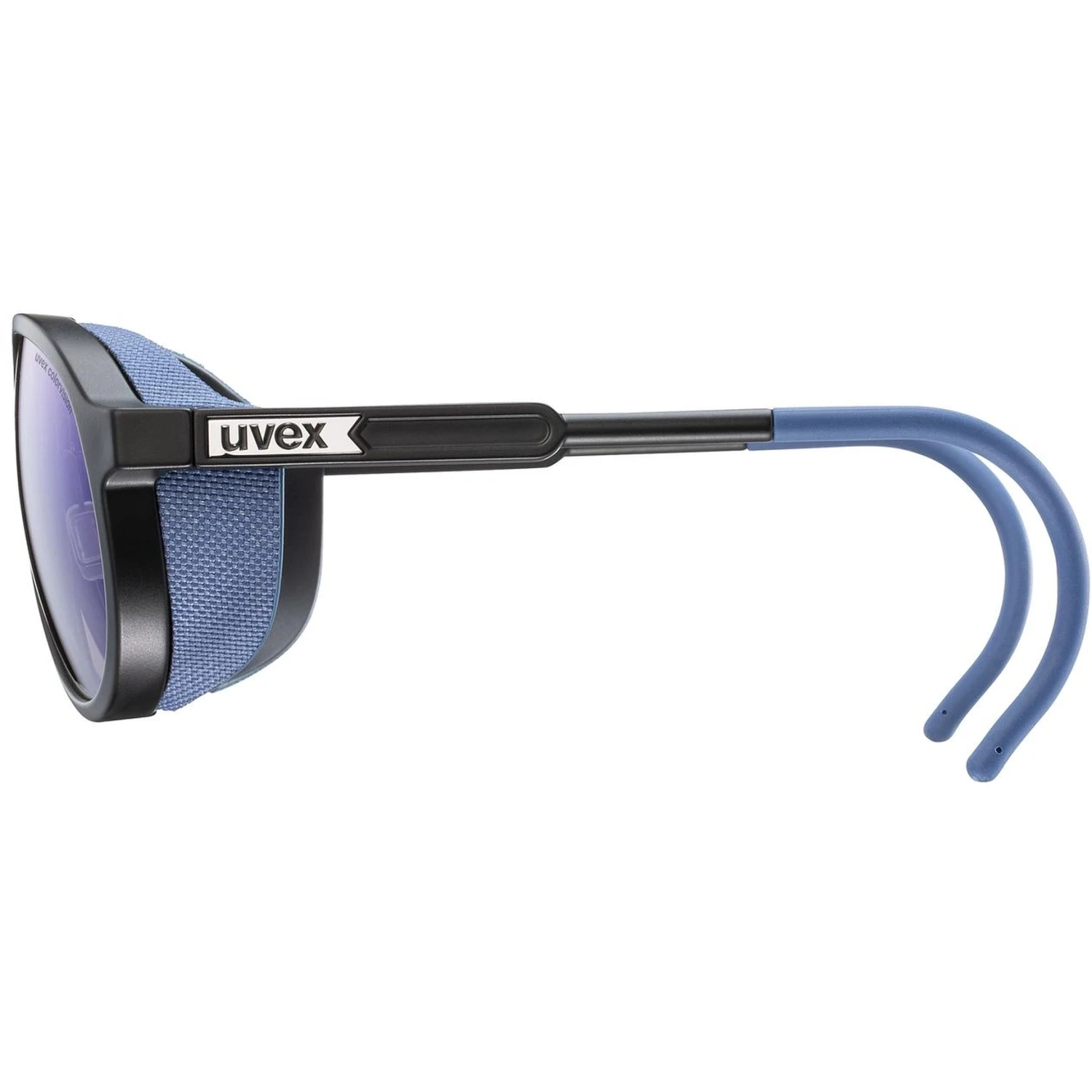 Uvex Mtn Classic CV Glasses - Black Matt/colorvision Mirror Blue - Image 4