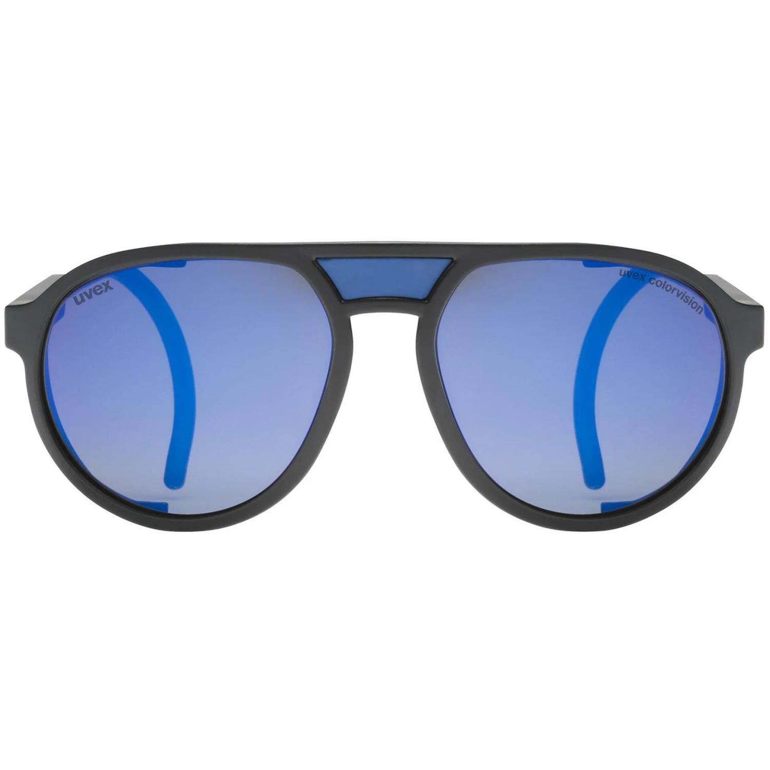 Uvex Mtn Classic CV Glasses - Black Matt/colorvision Mirror Blue - Image 2