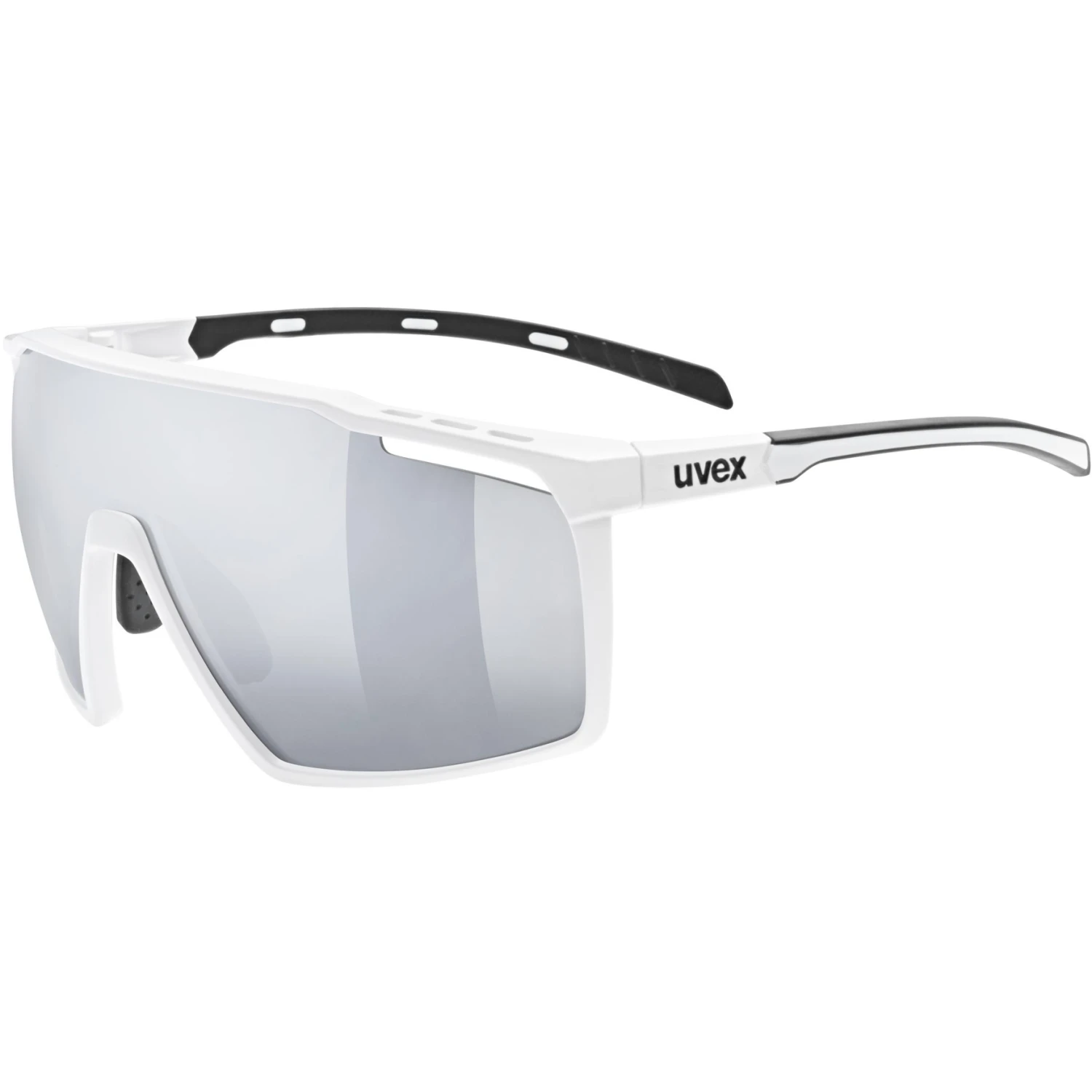 Uvex Mtn Perform Glasses - White Matt/supravision Mirror Silver