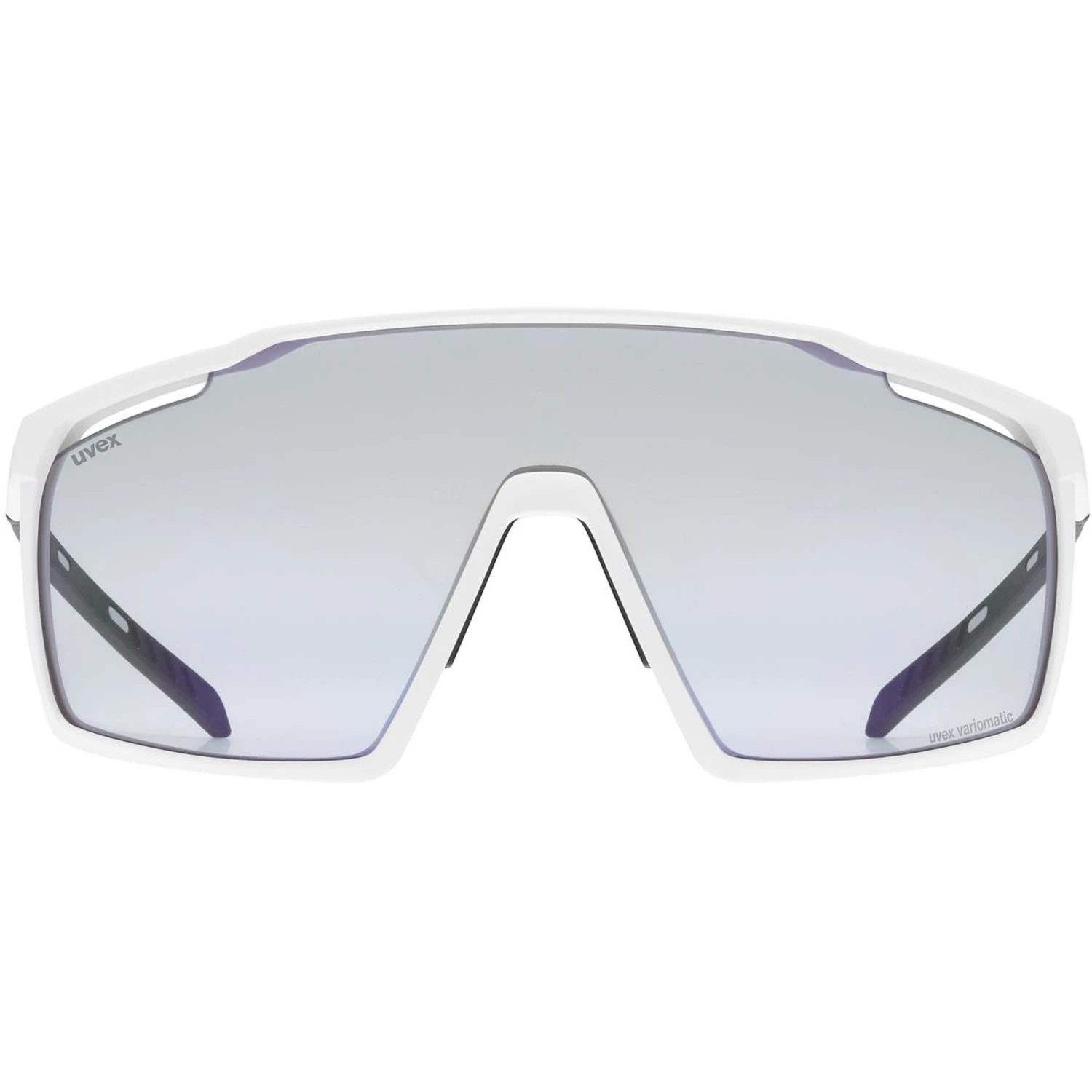 Uvex Mtn Perform V Glasses - White Matt/variomatic Litemirror Blue - Image 2