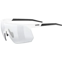 Uvex Pace One V Glasses - White/variomatic Litemirror Silver