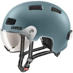 Uvex Rush Visor Helmet - Deep Turquoise Matt