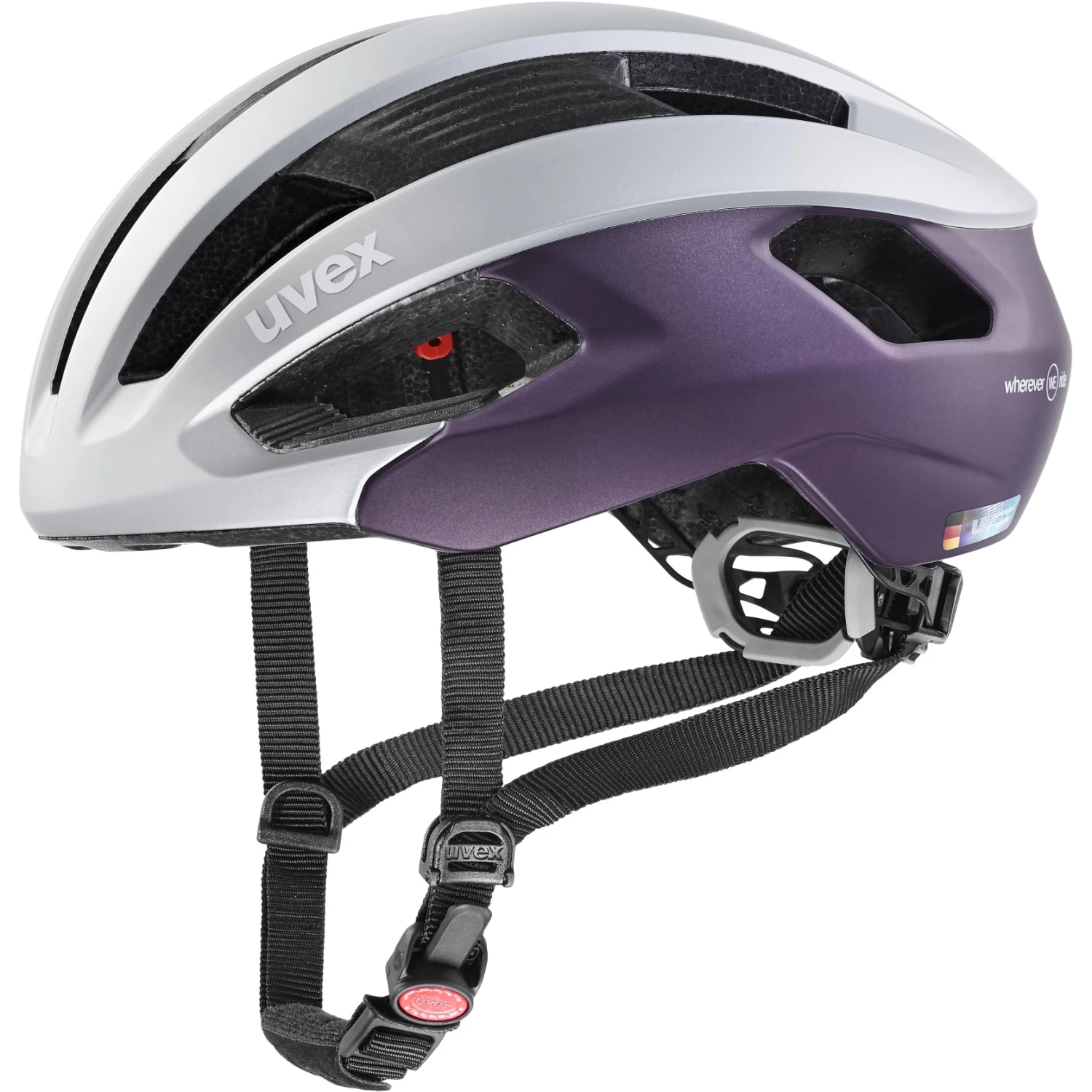 Uvex Rise Cc Women's Helmet - Silver-plum Mat