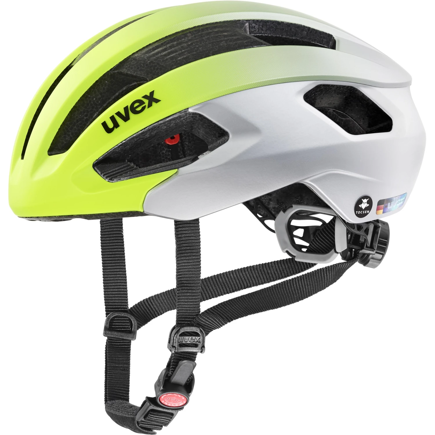 Uvex Rise Cc Tocsen Helmet - Neon Yellow-silver Mat