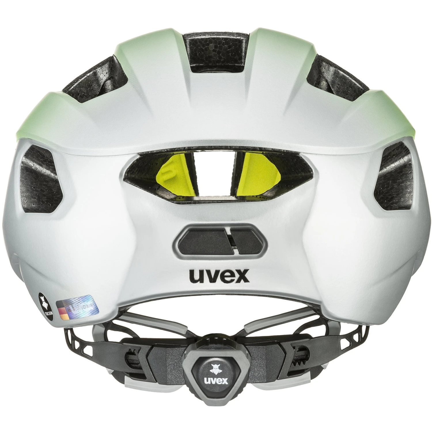 Uvex Rise Cc Tocsen Helmet - Neon Yellow-silver Mat - Image 3