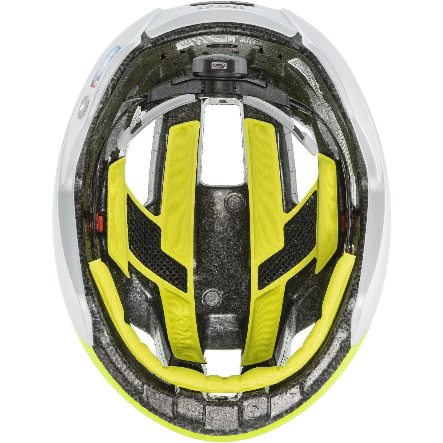 Uvex Rise Cc Tocsen Helmet - Neon Yellow-silver Mat - Image 5