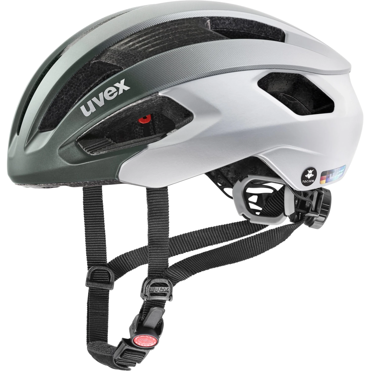 Uvex Rise Cc Tocsen Helmet - Irish Green-silver Mat