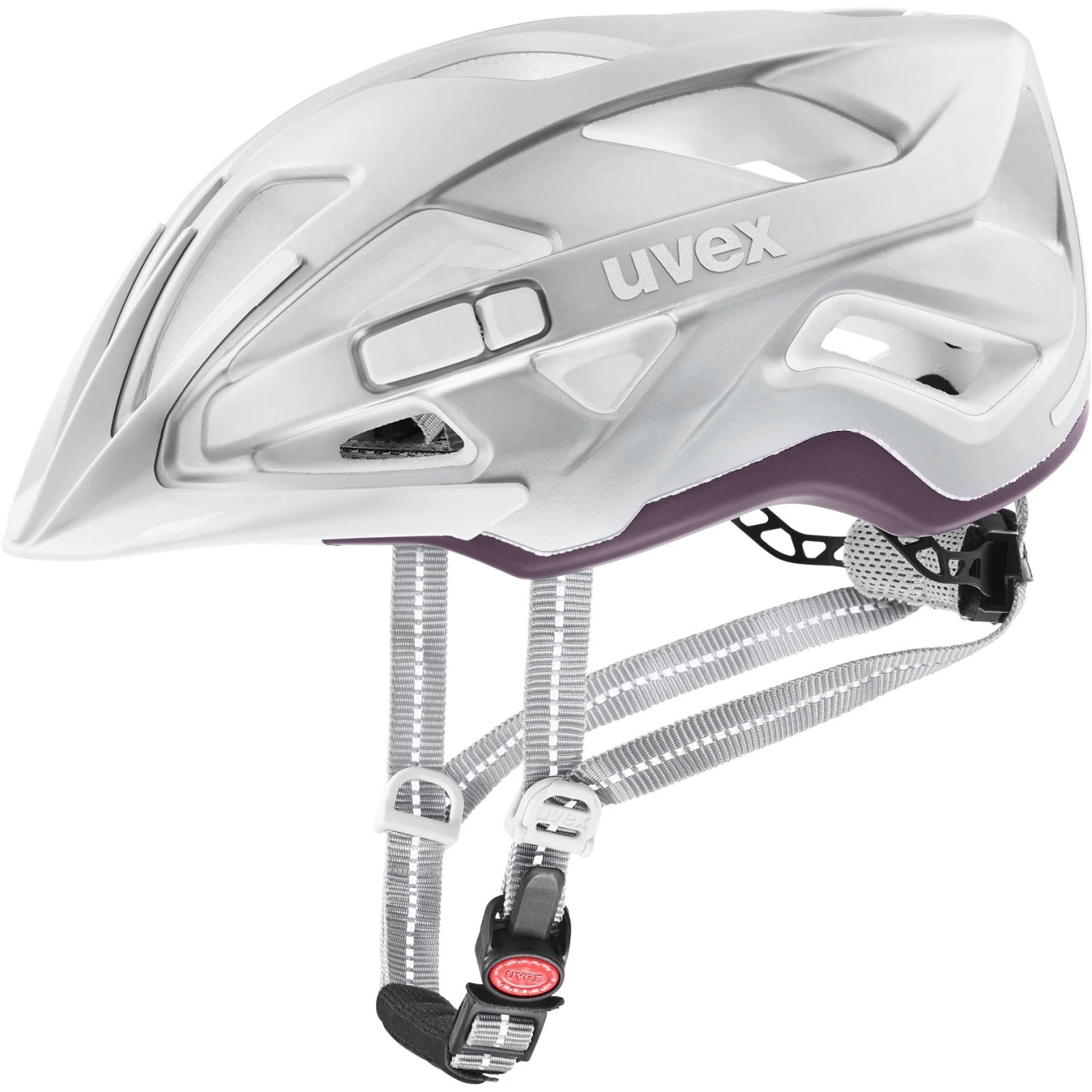 Uvex City Active Helmet - Silver Plum Mat
