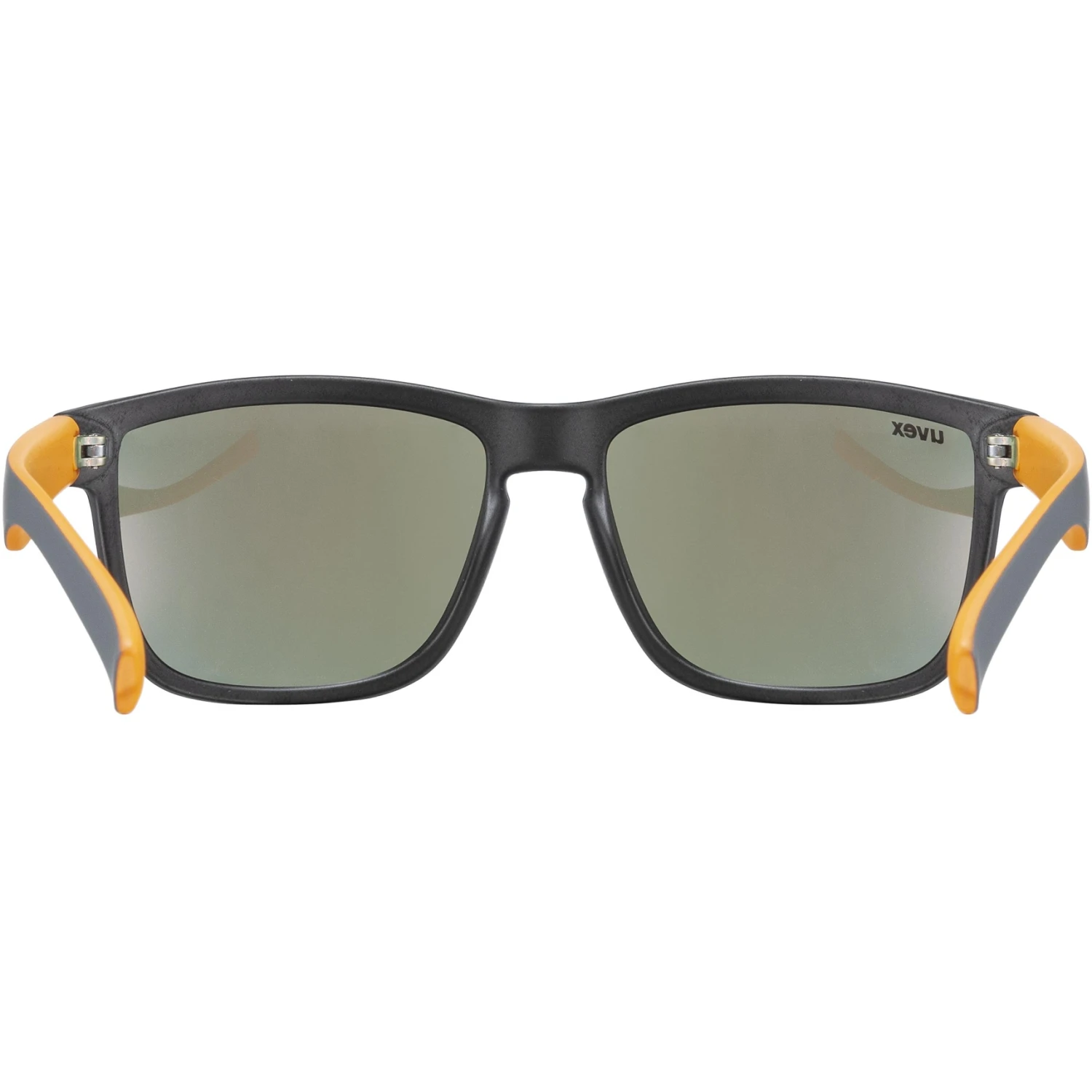 Uvex LGL 39 Glasses - Grey Mat Orange - Mirror Red - Image 5
