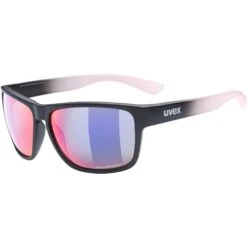 Uvex Lgl 36 CV Glasses - Black Mat Rose - Colorvision Mirror Plasma