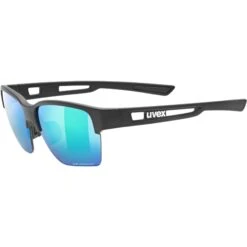 Uvex Sportstyle 805 CV Glasses - Black Mat/colorvision Mirror Green