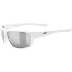 Uvex Sportstyle 230 Glasses - White Matt/litemirror Silver