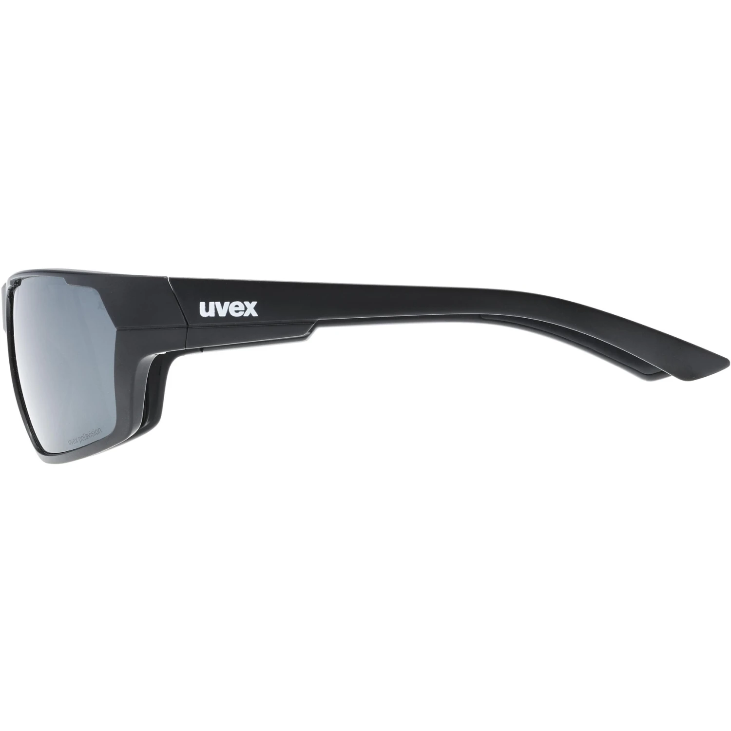 Uvex Sportstyle 233 P Glasses - Black Matt/polavision Litemirror Silver - Image 3