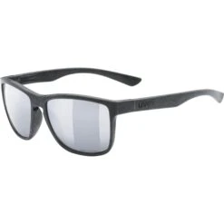 Uvex Lgl Ocean 2 P Glasses - Black Mat/polavision Mirror Silver