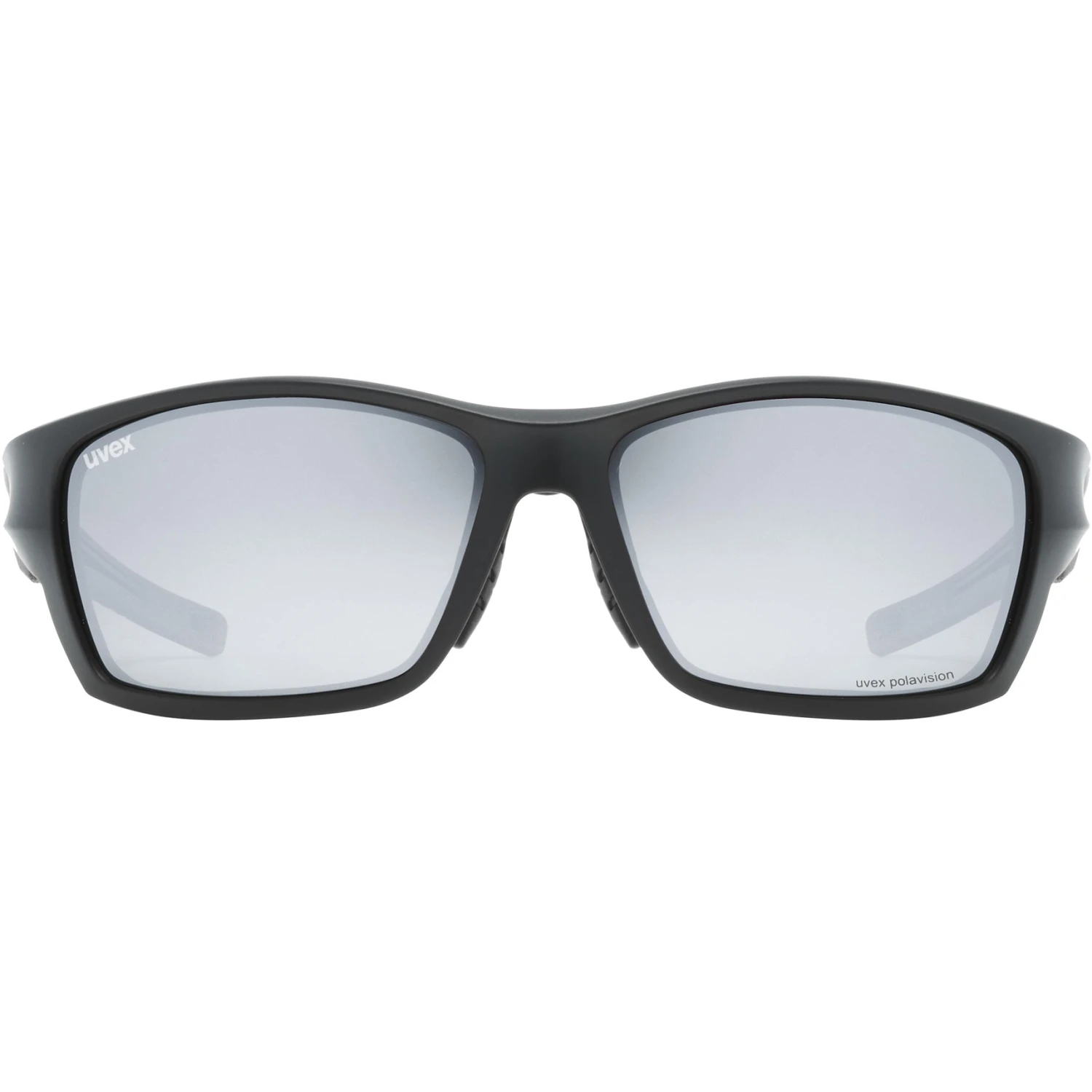 Uvex Sportstyle 232 P Glasses - Black Matt/polavision Mirror Silver - Image 2