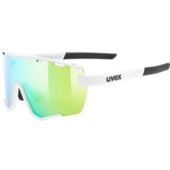 Uvex Sportstyle 236 Set Glasses - White Matt/mirror Green + Clear
