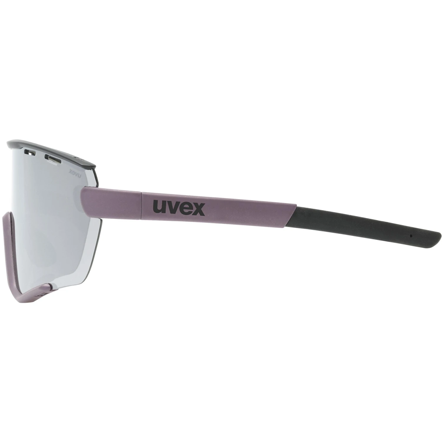 Uvex Sportstyle 236 Small Set Glasses - Plum Black Matt/mirror Silver + Clear - Image 3