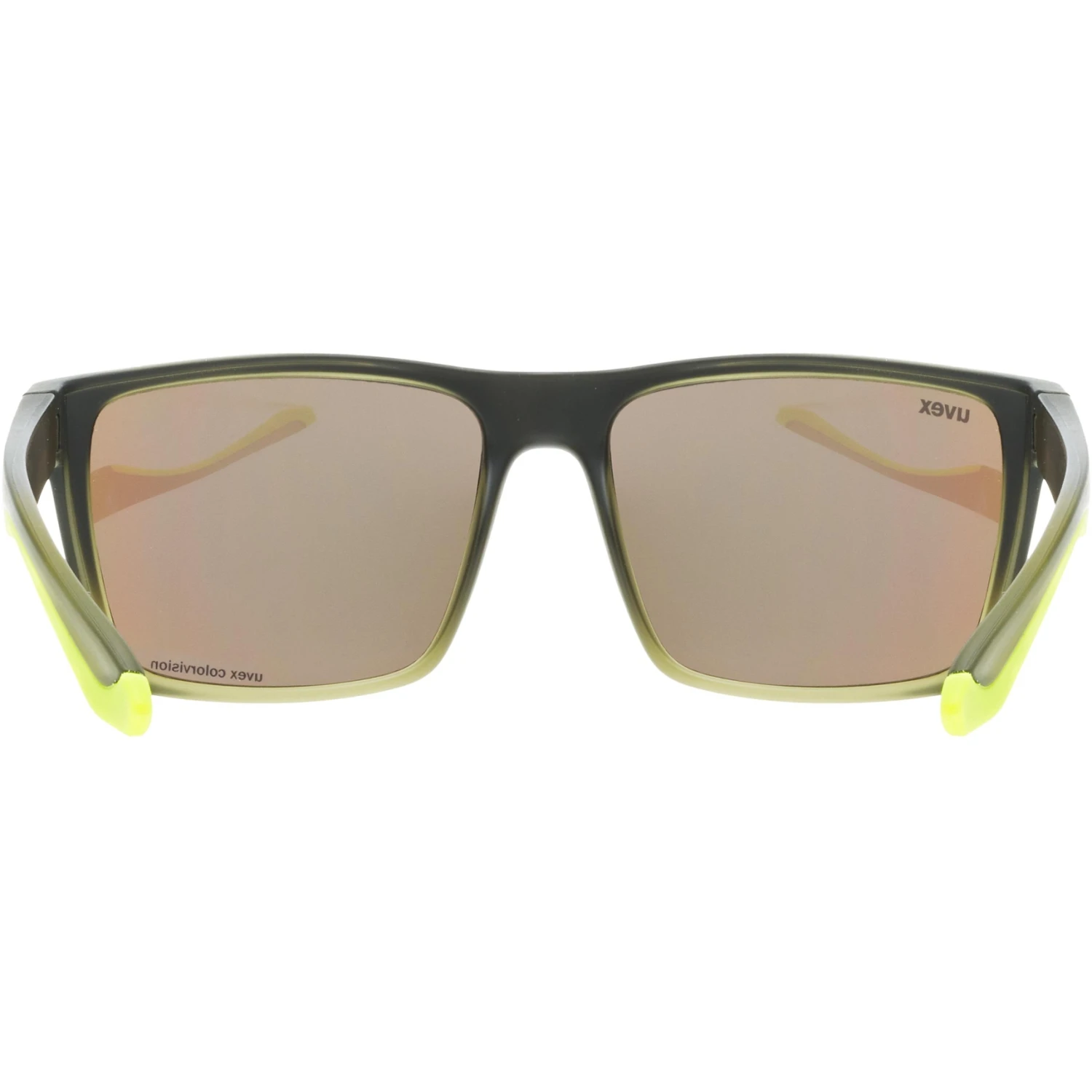Uvex Lgl 50 CV Glasses - Olive Matt/colorvision Mirror Green - Image 4